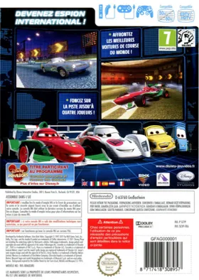 Cars 2 box cover back